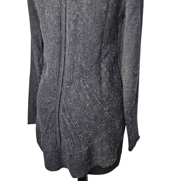 Anthropologie MOTH Small Charcoal Gray Wool Alpaca Blend Hi Low Sweater - Picture 5 of 10